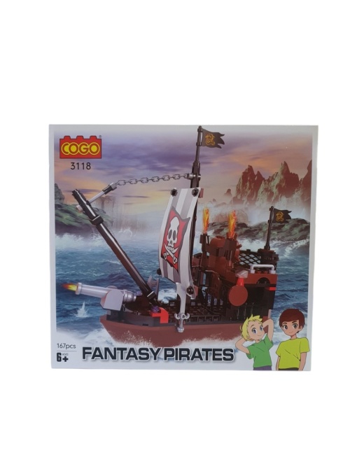 Kocke piratski brod fantasy Cogo 167pcs