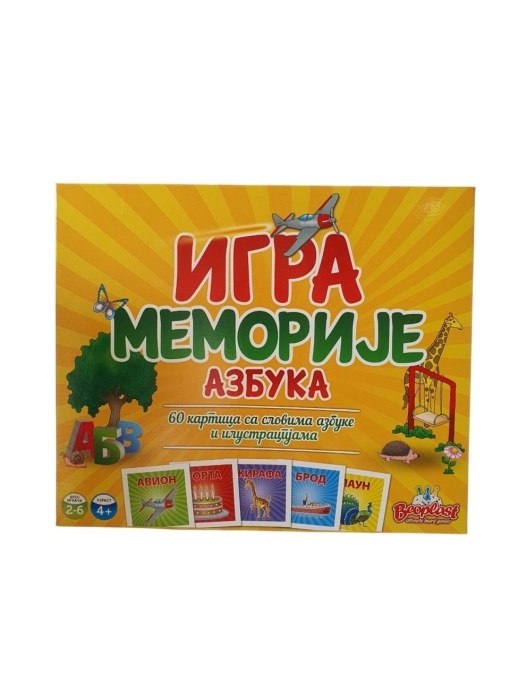 Igra memorije azbuka Beoplast