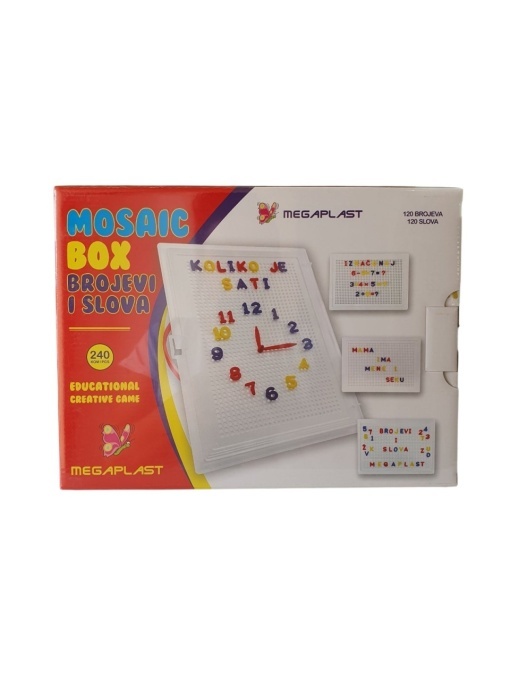 Mosaic box brojevi i slova Megaplast