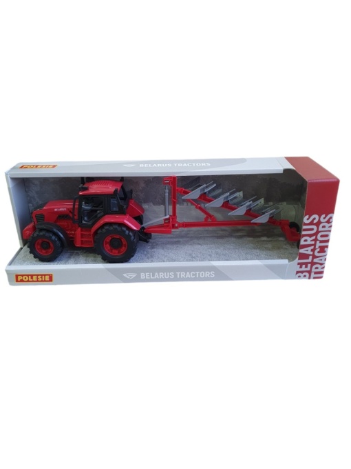Traktor crveni sa priključnom mašinom Polesie
