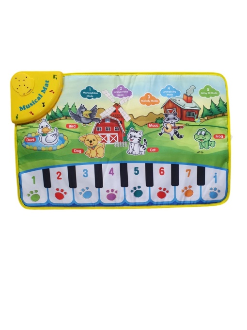 Bebi piano sa životinjama na platnu