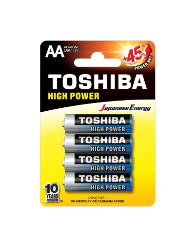 Toshiba alkaline baterije high power size AA 1.5v