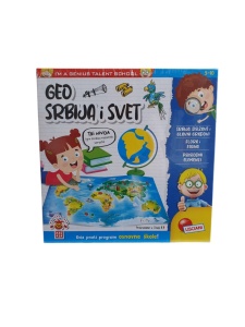 Mali genije edukativna igra geo Srbija i svet Lisciani