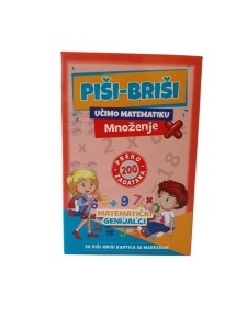 Edukativne kartice piši briši tablica množenja