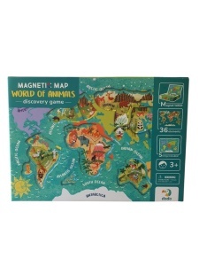 Magnetna mapa životinje sveta 36 delova Dodotoys
