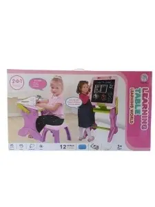 Tabla i sto za crtanje i pisanje 2u1 roze