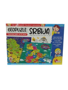 Geopuzle dvostrane Srbija Lisciani