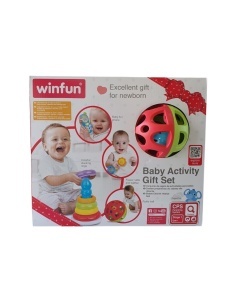 Gift set za bebe 4 zvečke WinFun