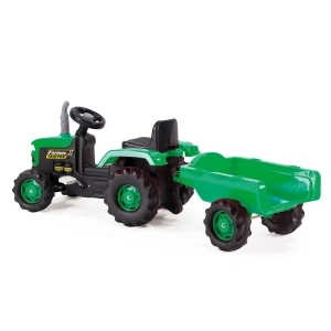 Traktor na pedale sa prikolicom zeleni Dolu - Img 2