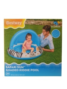 Bazen na naduvavanje sa suncobranom zebra Bestway