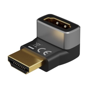 ADAPTOR HDMI A MAMA-TATA 90 grade 8K/60Hz PLACAT AUR
