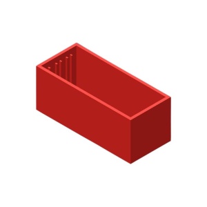CASETA L50.24 52x22x21 PENTRU TURNARE, ROSIE