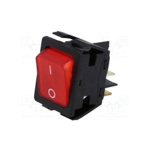 COMUTATOR 2 X 2P 16A/250V ROSU