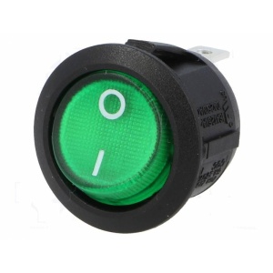 COMUTATOR LAMPA VERDE OFF-ON