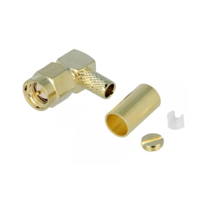 CONECTOR SMA TATA 90GRD PE CABLU RG58 CRIMPARE - Img 2
