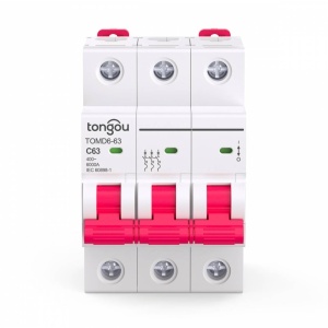 DISJUNCTOR 3P/63A/AC400V/6KA/CURBA C TONGOU