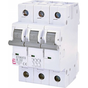 DISJUNCTOR 3P 6kA 32A curba B 3M ETI