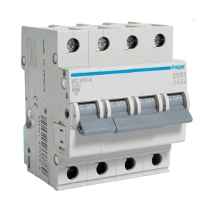 Disjunctor 4P 50A 6kA curba C 4M MC450A HAGER