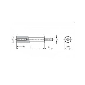 DISTANTIER M3x35 METALIC HEXAGONAL - Img 2