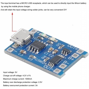 MODUL USB-C INCARCATOR LI-ION LI-PO TP4056 - Img 2