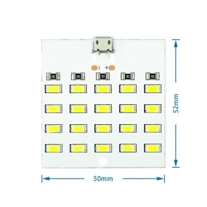 PANOU CU 20 LEDURI PENTRU ILUMINAT DE URGENTA, USB