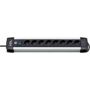 PRELUNGITOR 8 PRIZE, CABLU 3M, SWITCH ON/OFF, ALUMINIU, PREMIUM-LINE, BRENNENSTUHL