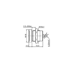 PUSH BUTON PIEZO SPST-NO 0.2A/24VAC - Img 2