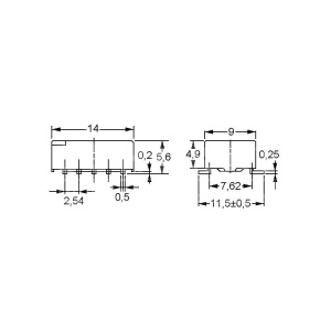 RELEU 12 V/2 A 2xU 1028R SMD - Img 2
