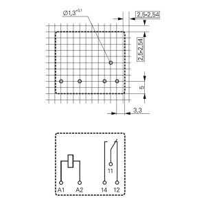 RELEU 24 V/8 A 1200 R SPDT ORIZONTAL - Img 2