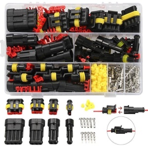 SET CONECTORI AUTO 300V/12A 1/2/3/4 PINI, 352 BUC IP67