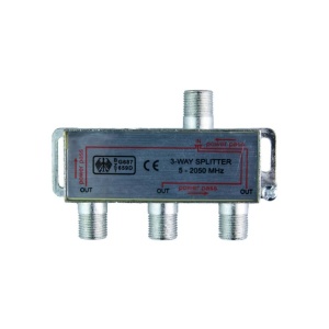 SPLITTER 3 CAI SAT/TV 5-2400 MHz POWER PASS
