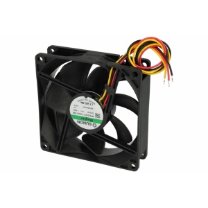 VENTILATOR 24V 92x92x25mm 87.5mc/h 3 fire