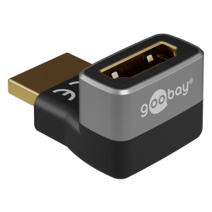ADAPTOR HDMI A MAMA-TATA 90 grade 8K/60Hz PLACAT AUR - Img 2