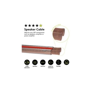 CABLU DIFUZOR 2x0.75 mmp ROLA 100 m TRANSPARENT - CCA - Img 3