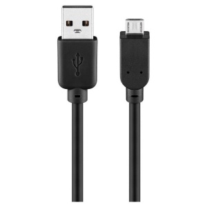CABLU USB 2.0A MICRO USB 1m NEGRU