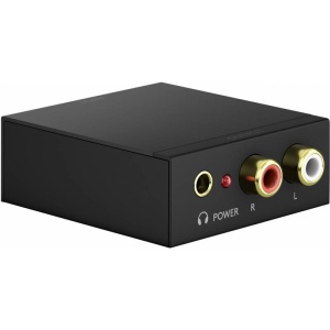 DAC AUDIO 192KHZ IN TOSLINK+SPDIF - OUT RCA+JACK 3.5
