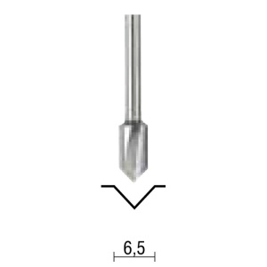 FREZA PENTRU PROFILAT CANALE V, 6.5mm - Img 2