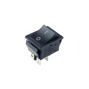 INTRERUPATOR 2x2 POZ. ON-OFF 16A/250V NEGRU