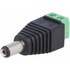 JACK DC 2.1 mm 5.5 mm CU TERMINALE