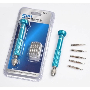SET SURUBELNITA DIN ALUMINIU ELOXAT CU 5 BITI