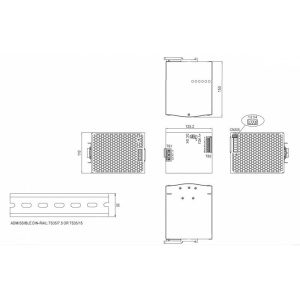 SURSA SDR-960-24 24V/40A MEAN WELL - Img 2