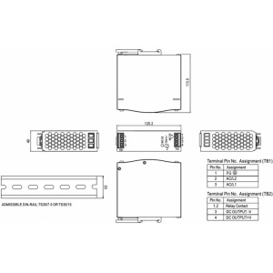 SURSA WDR-120-24 24V/5A MEAN WELL - Img 2