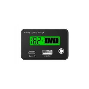 TESTER BATERIE AUTO SI INCARCATOR USB VERDE