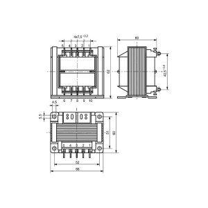 TRANSFORMATOR TS40 40VA 1x24V - 1.5 A - Img 2