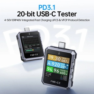 VOLTAMPERMETRU USB TYPE-C PD 3.1 FNB-C2 FNIRSI - Img 3