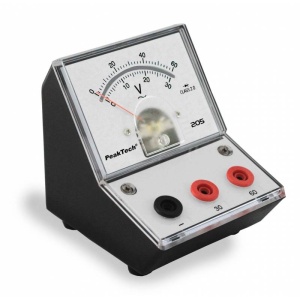 VOLTMETRU DIDACTIC 0-30V 0-60V DC PEAKTECH P205-12