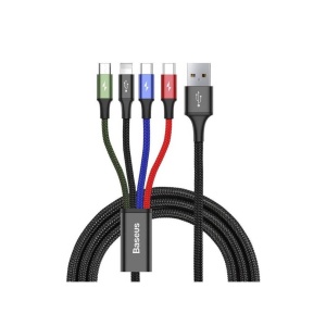 CABLU FAST CHARGE 2xUSB-C, MICRO-USB, LIGHTNING 3.5A 1.2m BASEUS