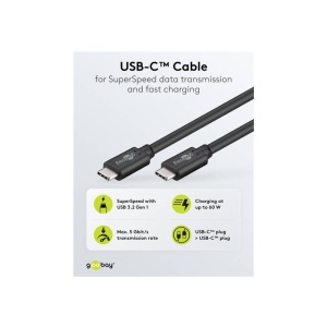 CABLU USB 3.2 GEN 1 5 Gbps TYPE-C - TYPE-C 1m - Img 2