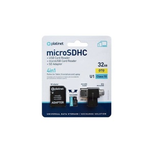 CARD MICRO SD 32GB + OTG CARD READER/ADAPTOR CLASA 10