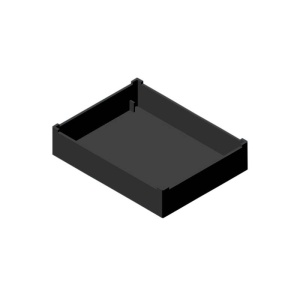 CASETA L25.9 54x42x11 PENTRU TURNARE, NEAGRA